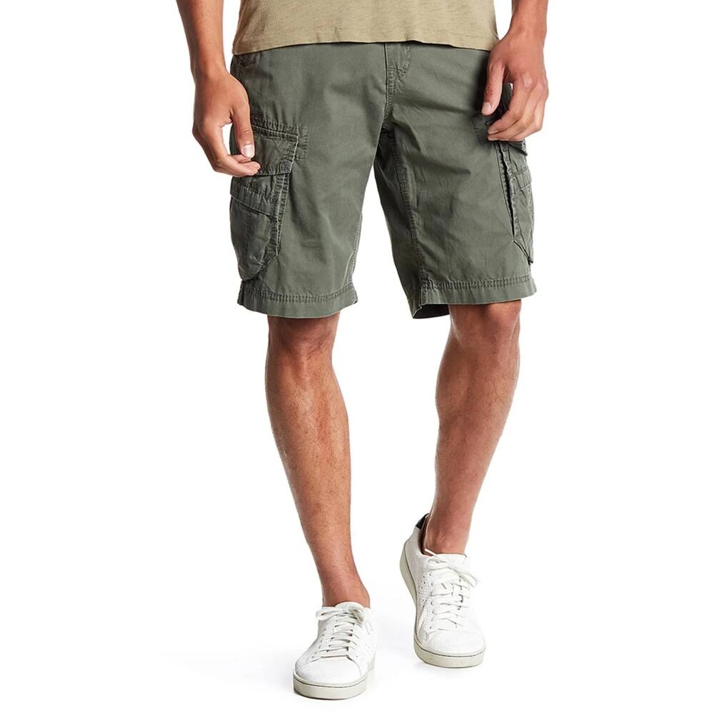 Union Men's Army Green Cargo Shorts Zipper 40R NWT